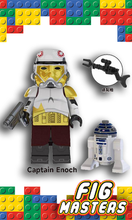 Captain Enoch Star Wars With R2D2 B R2 B1 S1