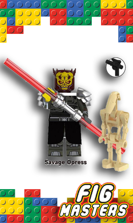 Savage Opress With Battle Droid Star Wars B R1 B1 S1